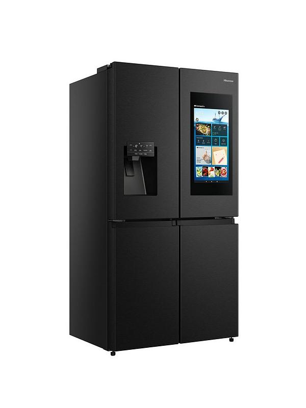 Hisense PureFlat RQ760N4IFE Smart Fridge Freezer - Black Stainless Steel - E rated - Image 2